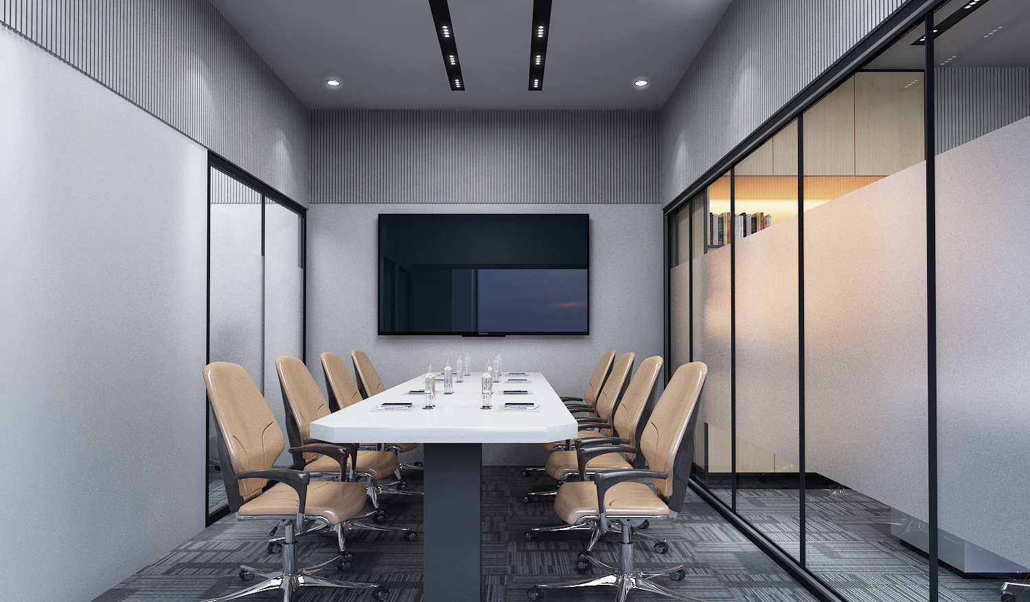 Office conference and workspace interior